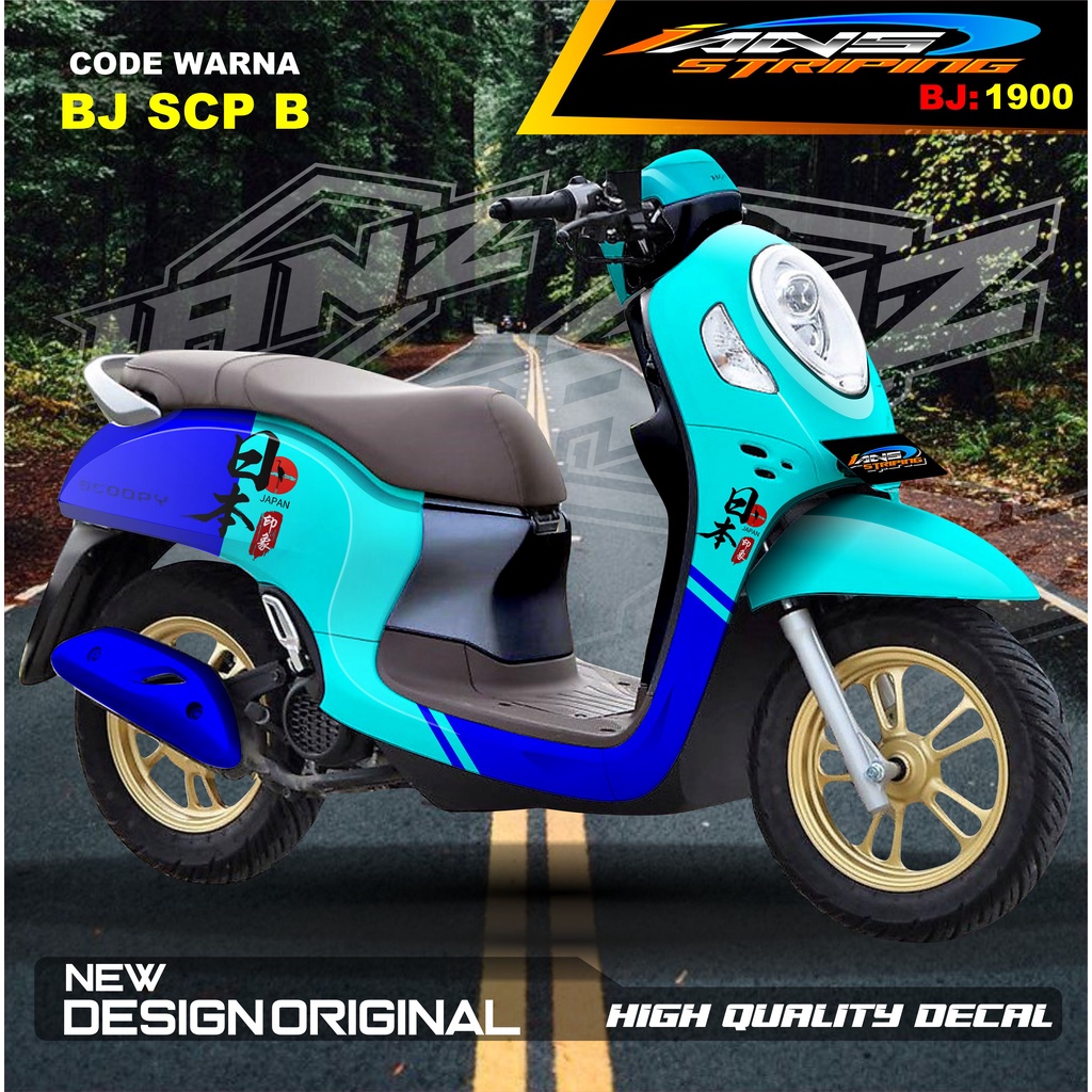 VARIASI STICKER FULL BODY SCOOPY / STICKER ALL NEW SCOOPY / STIKER FULL BODY SCOOPY TERMURAH / STIKER MOTOR SCOOPY / STIKER MOTOR