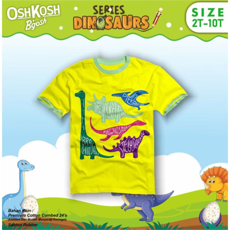 kaos oshkosh lengan pendek