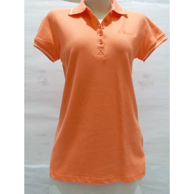 Kaos Cewek Nevada Polo Orange