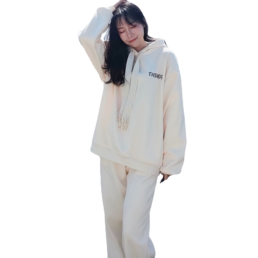 #Sisjuly# Sweater wanita bulu tebal wanita musim gugur dan musim dingin baru jaket berkerudung longg