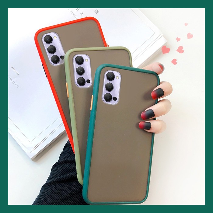 OPPO RENO 4 / RENO 4 PRO / RENO 4F RENO4 F VERSI INDONESIA SOFT CASE MATTE COLORED FROSTED