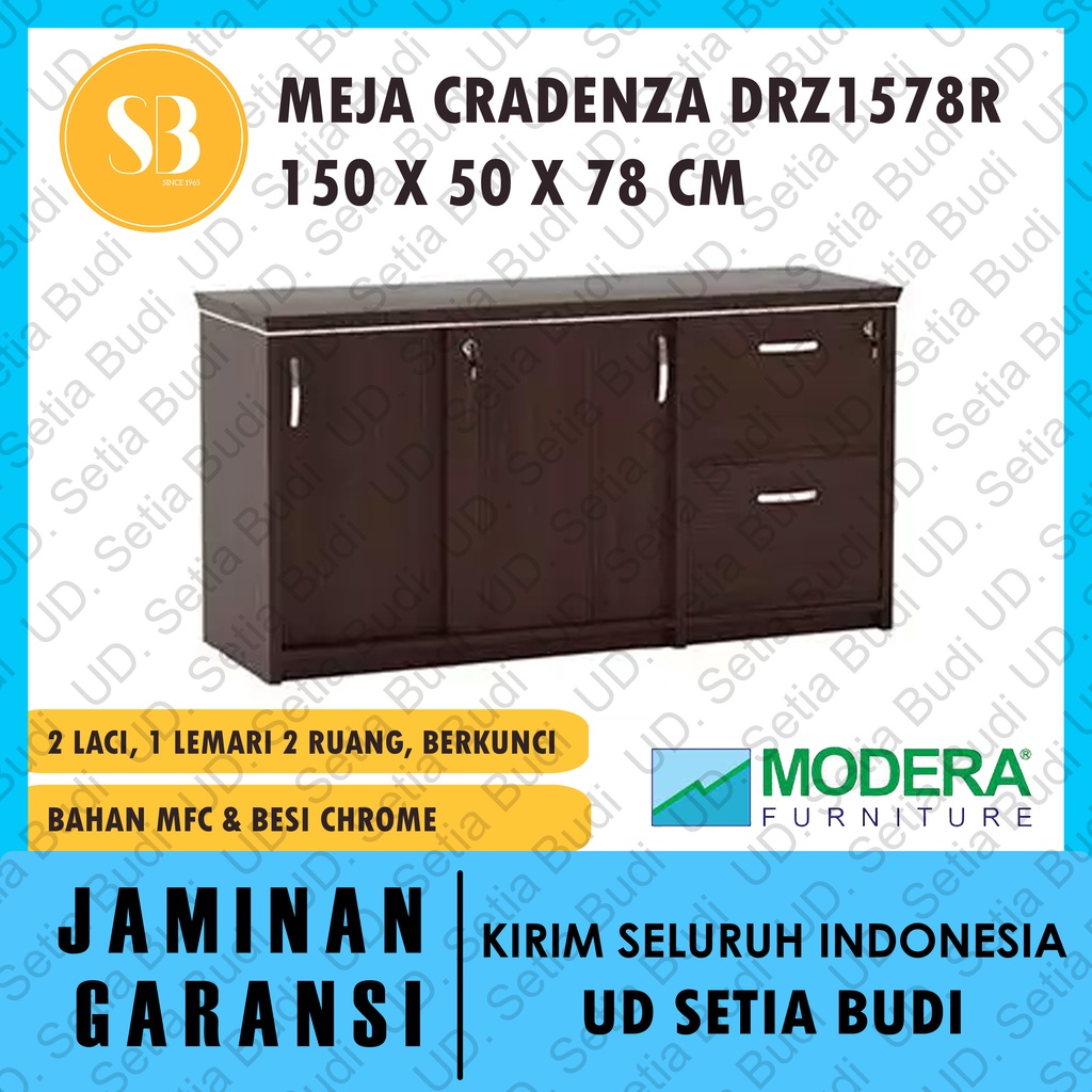 Meja Kantor Cradenza Sisi Kanan Modera Lumina DRZ-1578 R