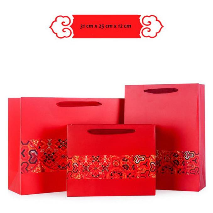 

XL KANTONG SOUVENIR TEMA CHINESE NEW YEAR PAPER BAG SOUVENIR KUE BULAN