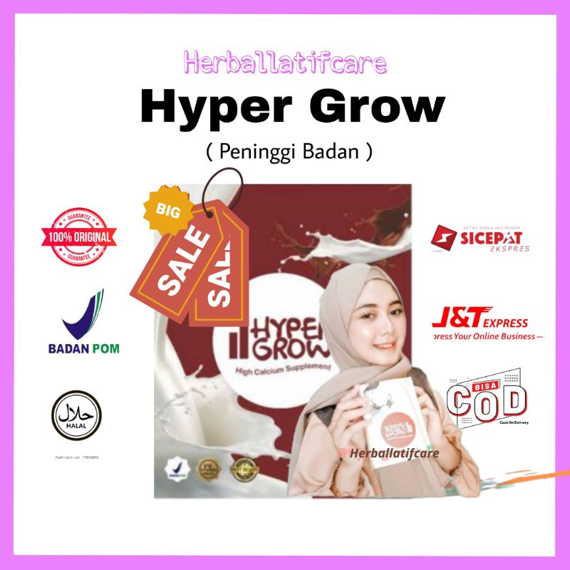 HYPERGROW OBAT SUPLEMEN SUSU PENINGGI BADAN ANAK REMAJA DEWASA