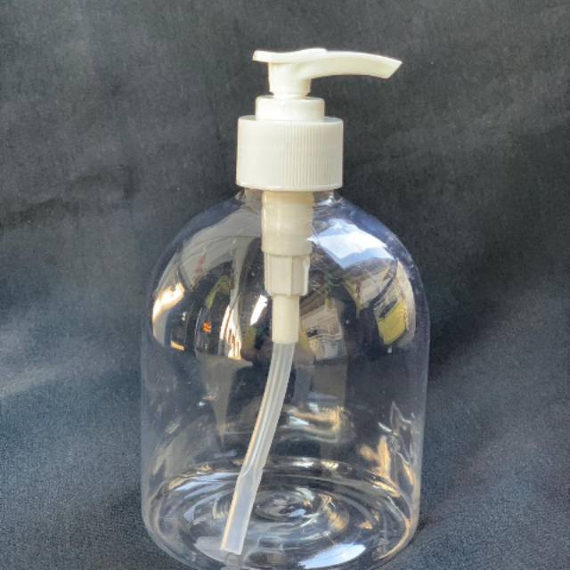 Botol pump 500ml bening