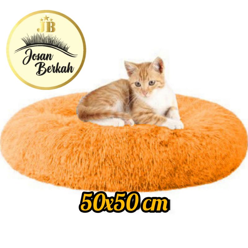 Ranjang/Kasur Bundar uk besar (diameter 50x50 cm) super empuk dan Hanget