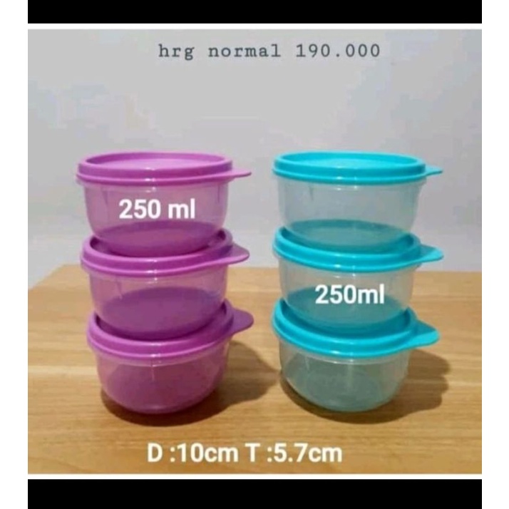 

Tupperware Summer Bowl Kiddie Bowl 6pcs Bowl Serbaguna