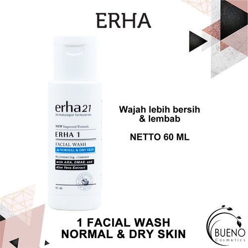 ERHA 21 ERHA 1 FACIAL WASH NORMAL &amp; DRY SKIN 60ml