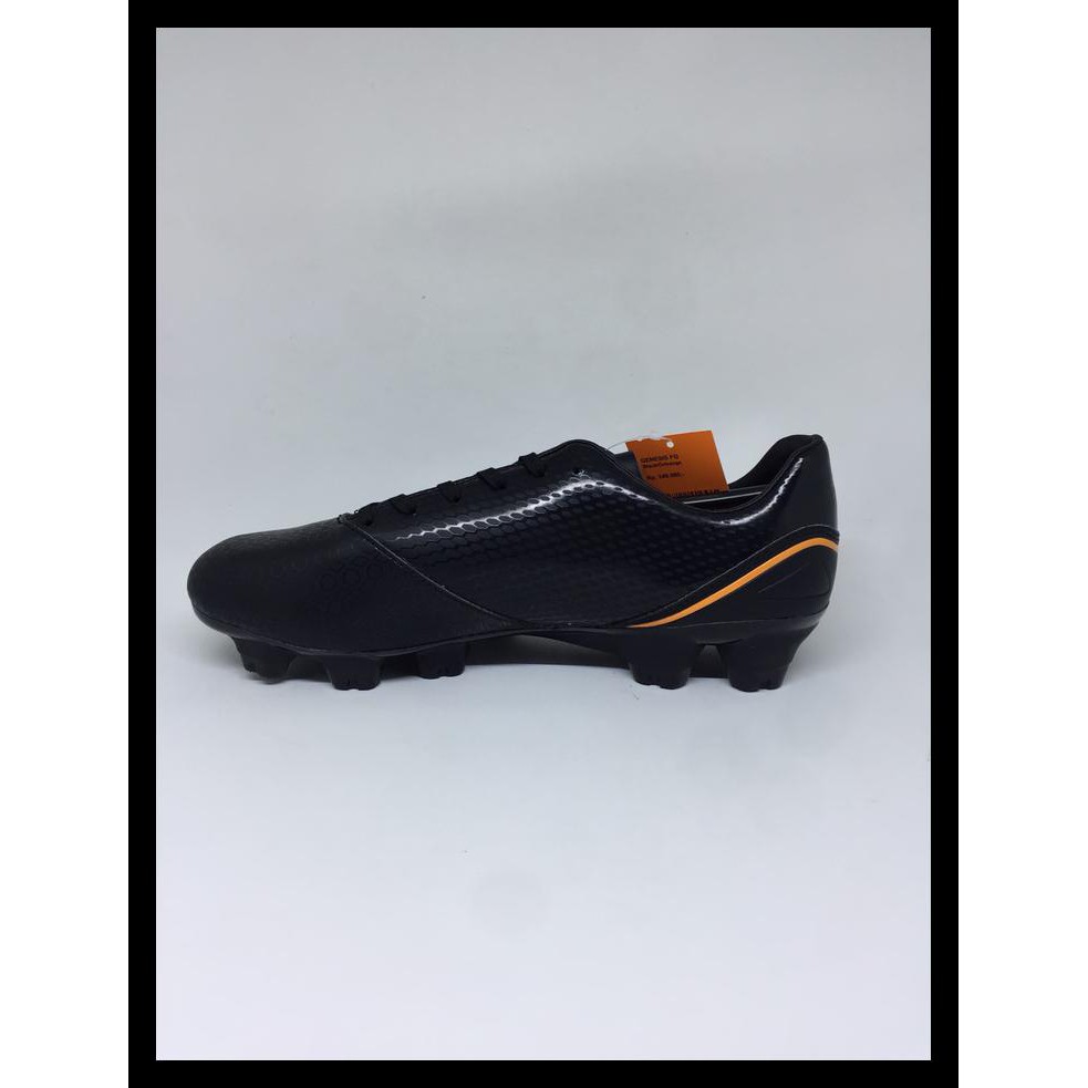 TERJAMIN SEPATU BOLA ORTUSEIGHT ORIGINAL GENESIS FG BLACK ORANGE NEW 2019 PALING LARIS