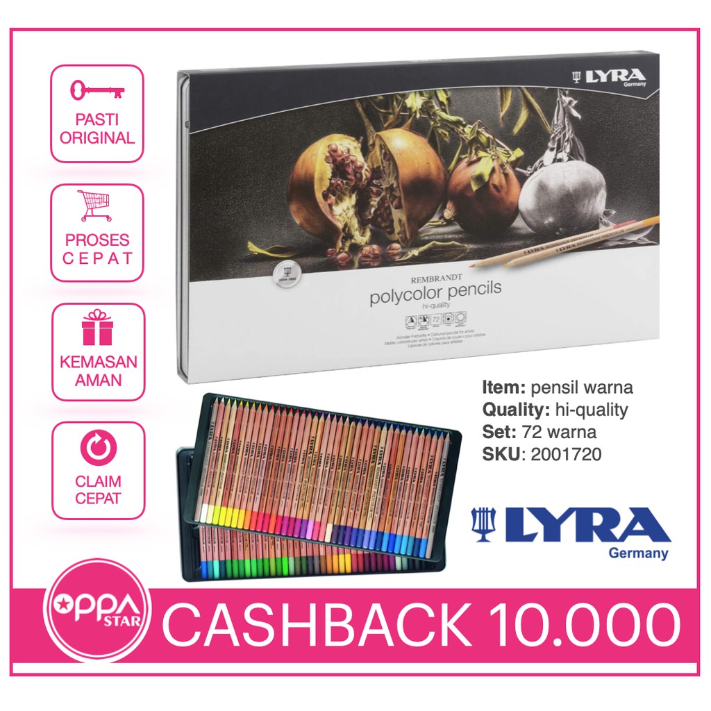 

Pensil Warna Lyra Rembrandt Polycolor Pencil hi quality set 72