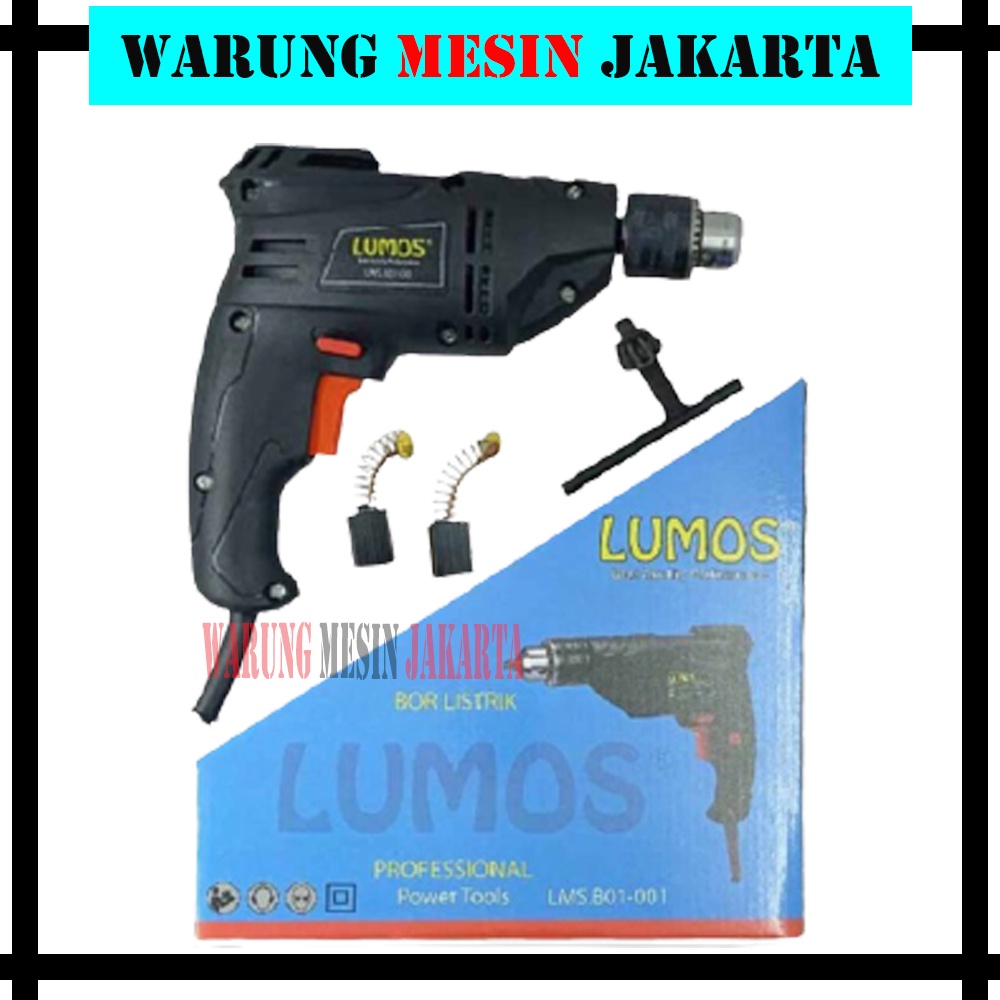 Electric Drill 10mm LUMOS Mesin Bor Listrik
