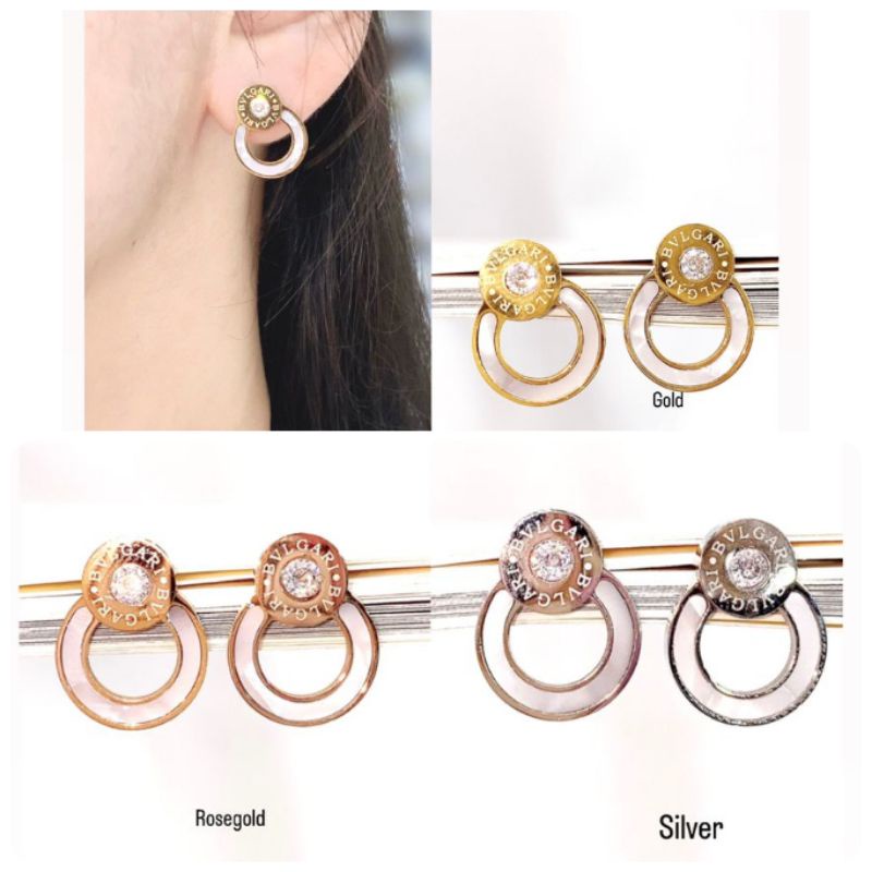 Anting Titanium Asli premium Quality Anti karat anti alergi Earring Stainless steel ori att02