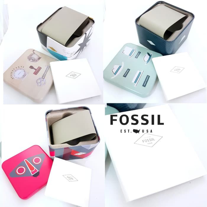 

Box Original Fossil Kaleng Free Buku Garansi Bahan Stainless Steel