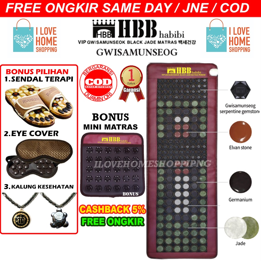 Habibi jade matras kesehatan Tourmaline Gwisamunsok