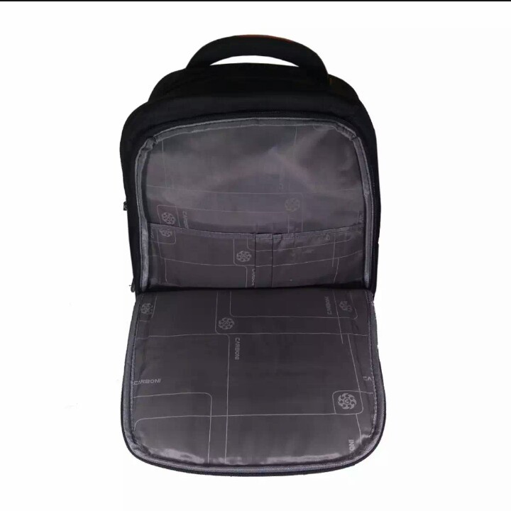 Carboni Premium Tas Ransel Pria Tas Fashion Pria  original Tas Punggung Backpack 18 Inchi - Black