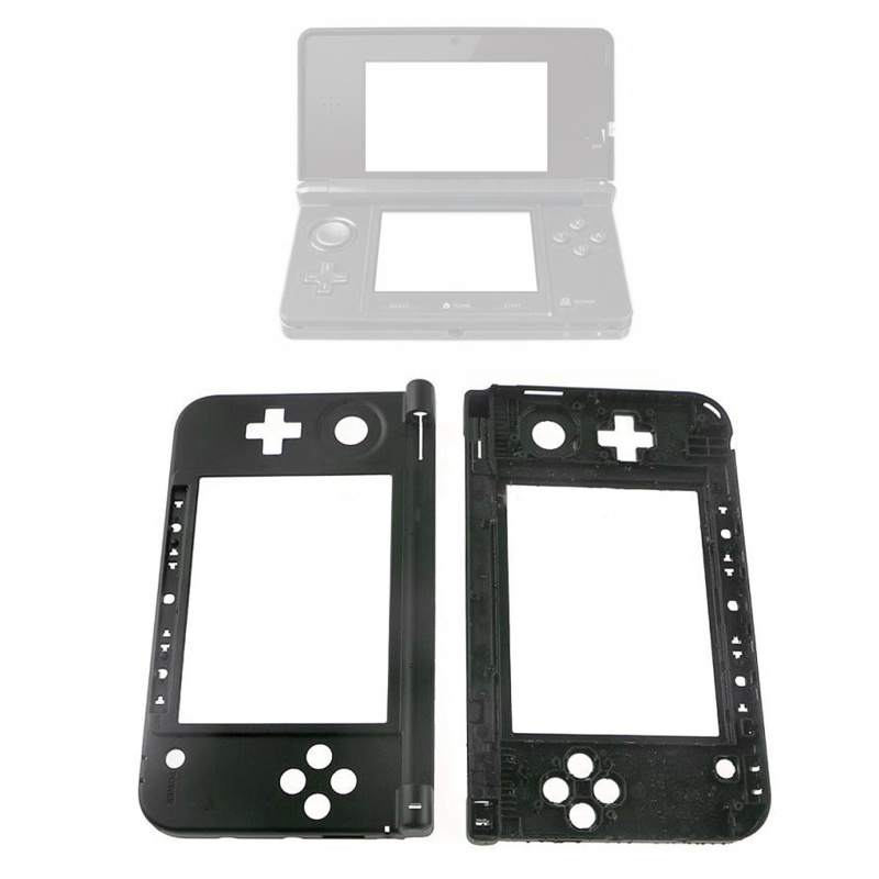 Btsg Untuk Reparasi Konsol Game 3DSXL 3DS XL Tengah Frame Plastik Untuk Shell Hitam Putih