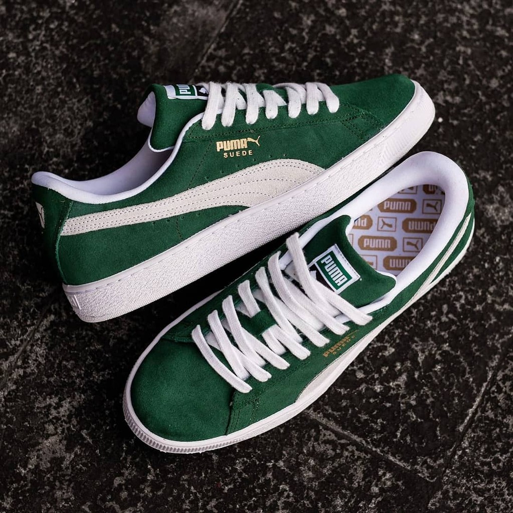 Puma Suede Green White