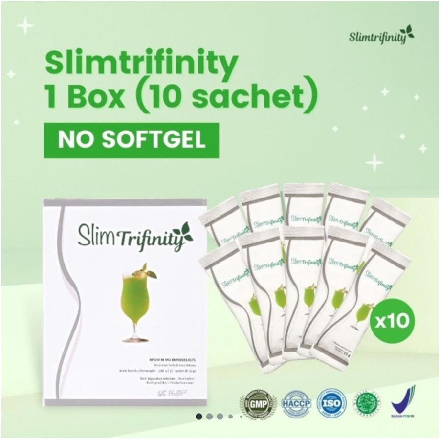 SlimTrifinity fiber atau softgell atau paket 10hari