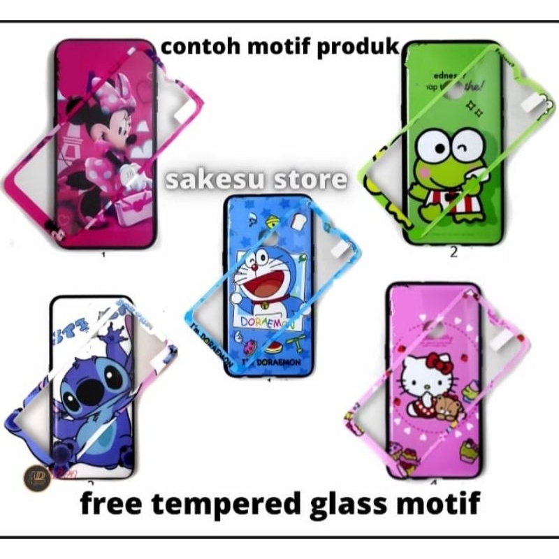 Case Oppo A5 2020 / A7 2020 / A9 2020 Softcase Karakter + Anti Gores Cantik