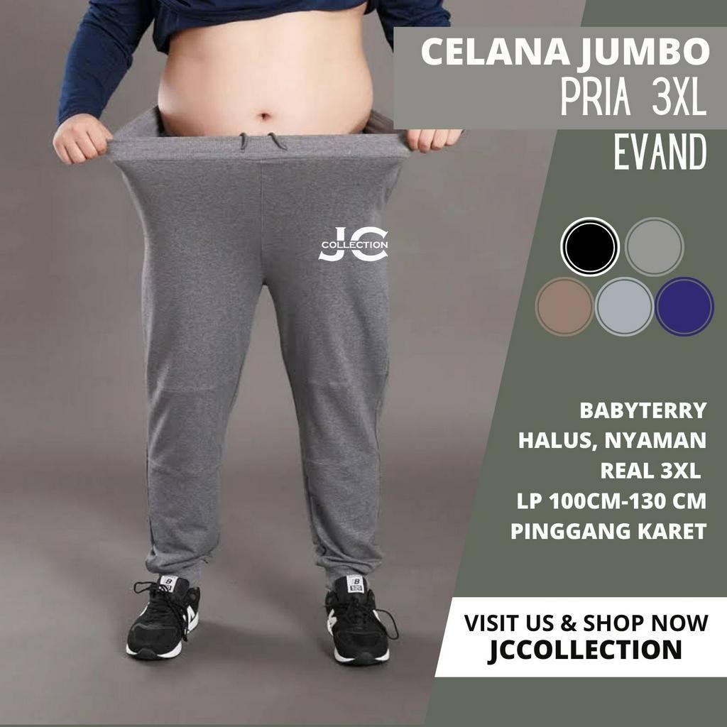 Celana Panjang Jumbo Pria 3XL / Celana Pria Jogger Big Size Polos Felixx - JCCollections