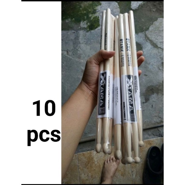 10 pasang stick drum kayu maple