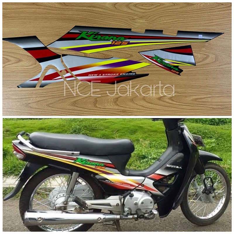 STIKER STRIPING HONDA KIRANA 2003 HITAM