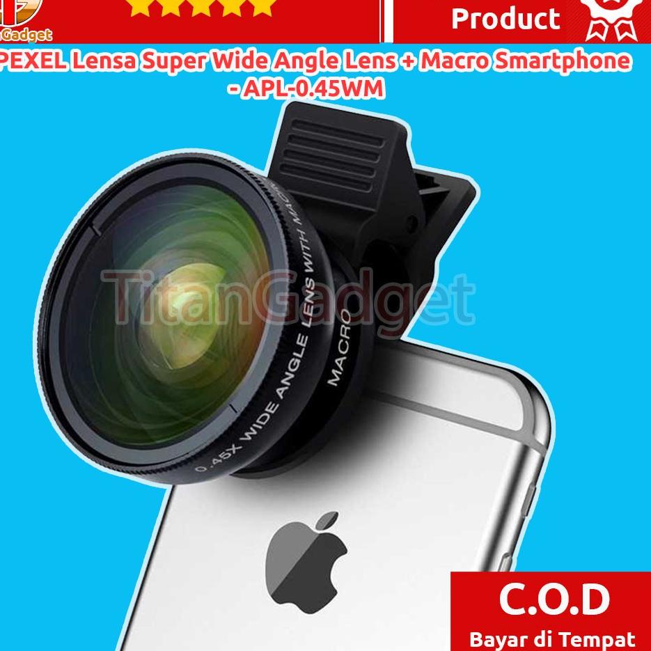 UT Lensa HP Fotografi Super Lebar Wide Angle Lens 0.45x + Macro 12.5x Untuk Smartphone Titangadget ➛ ✾ღ-6