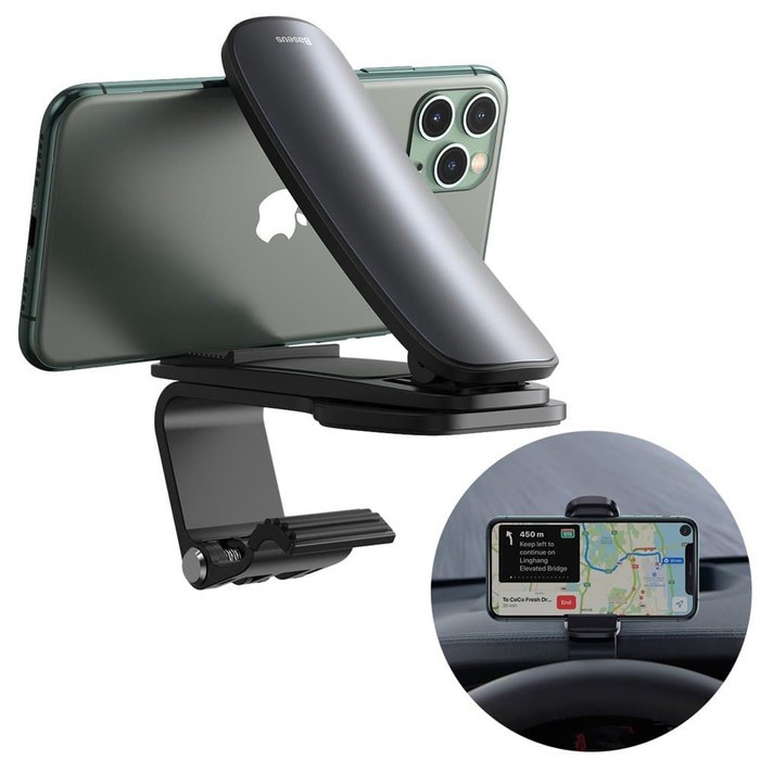 BASEUS BIG MOUTH PRO CAR MOUNT PHONE HOLDER CLIP HP DASHBOARD MOBIL