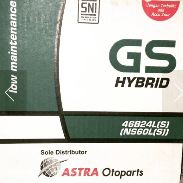Aki GS Hybrid NS 60 LS
