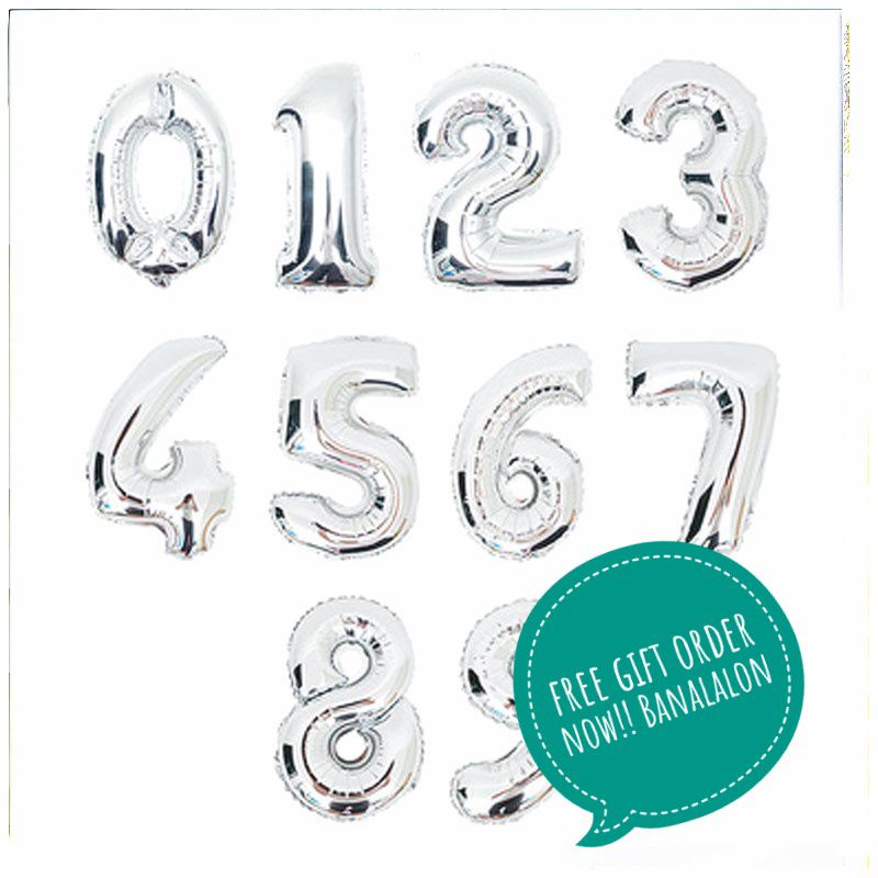 Balon Foil Silver 80cm