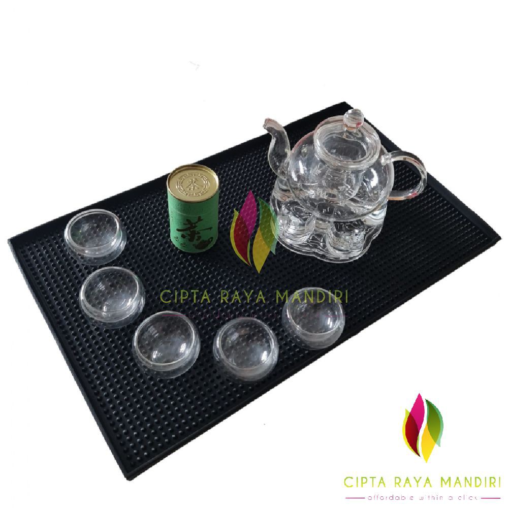 Bar Mat Bartender Rubber Bar Spill Mat Tatakan Gelas Alas Meja Bar Dapur Cafe / Bartender Tools