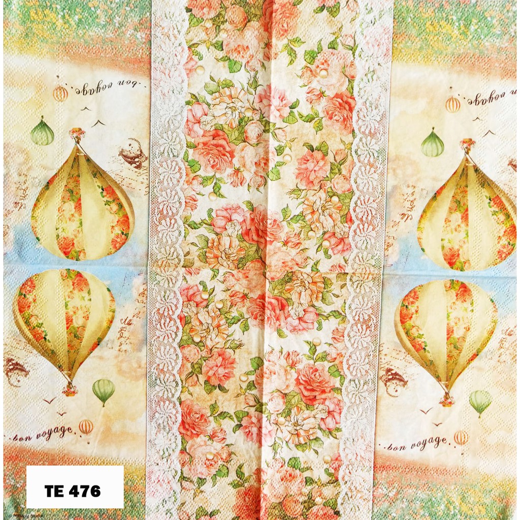 TISU NAPKIN DECOUPAGE EROPAH 33X33 CM TE 476 TTS