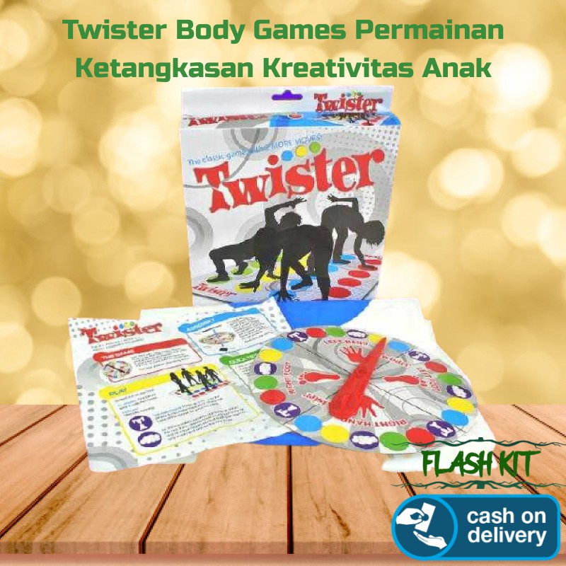 Twister Body Games Permainan Ketangkasan Kreativitas Anak Dewasa Seru Murah