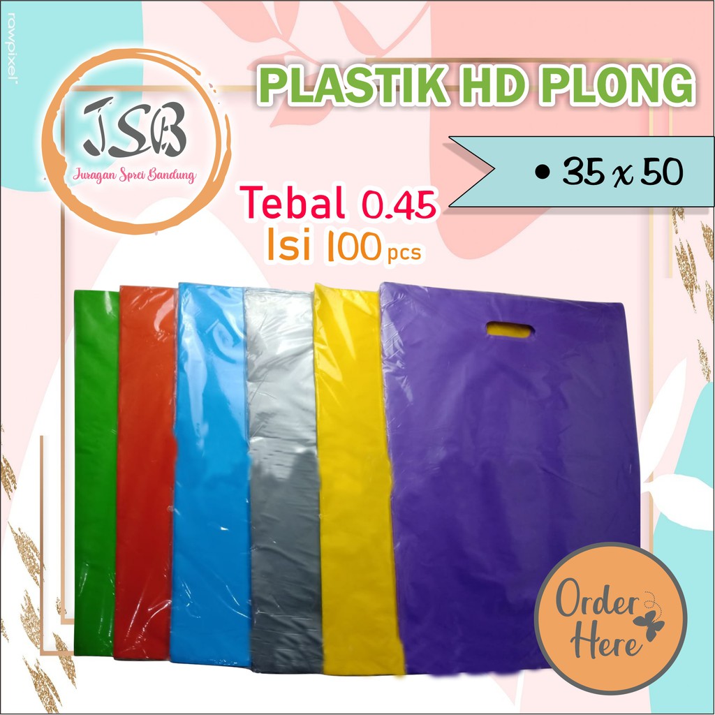 

Plastik olshop HD PLONG OVAL 35x50 Tebal 0,45 | plastik packing | plastik polos tanpa sablon