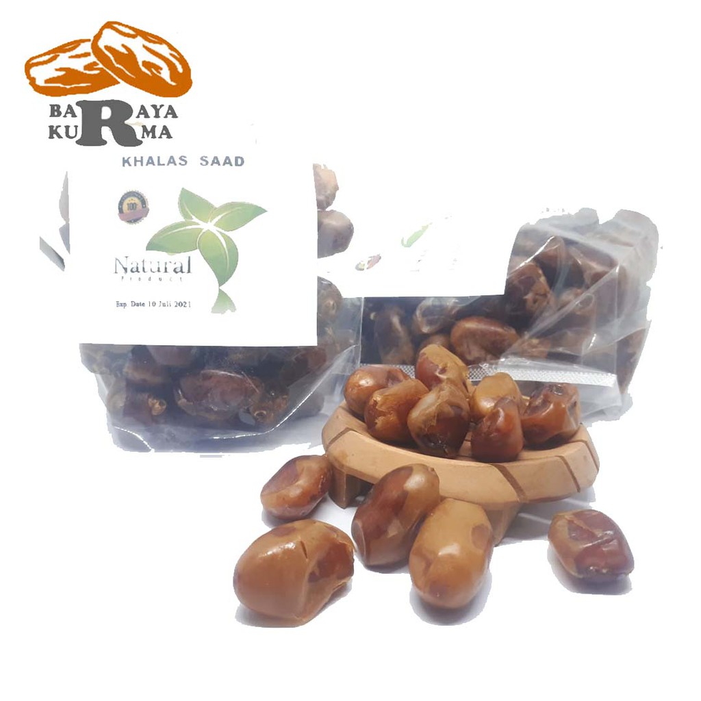 

Kurma Khalas Saad 1kg / Kurma Kholas Oleh Oleh Haji DAN Umroh