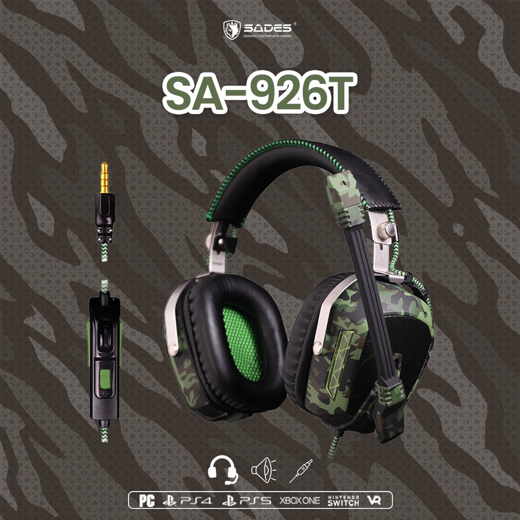 Sades SA-926T CAMO / SA-926 T CAMO - Gaming Headset