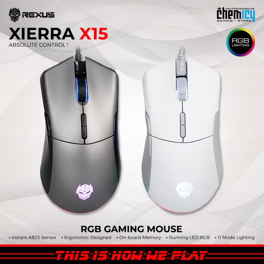 Rexus Xierra X15 RGB Gaming Mouse