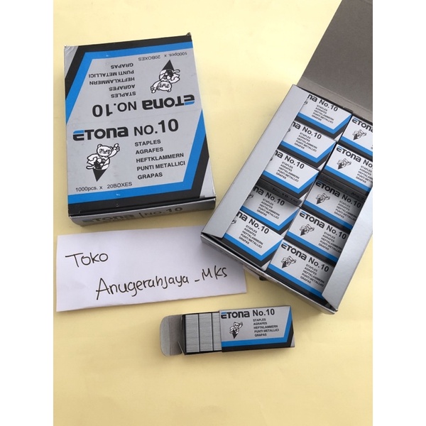 

[1 DOS 20 PACK] STAPLES ETONA NO.10 , STAPLES NO. 10 , STAPLES ETONA NO. 10 , ISI HEKTER