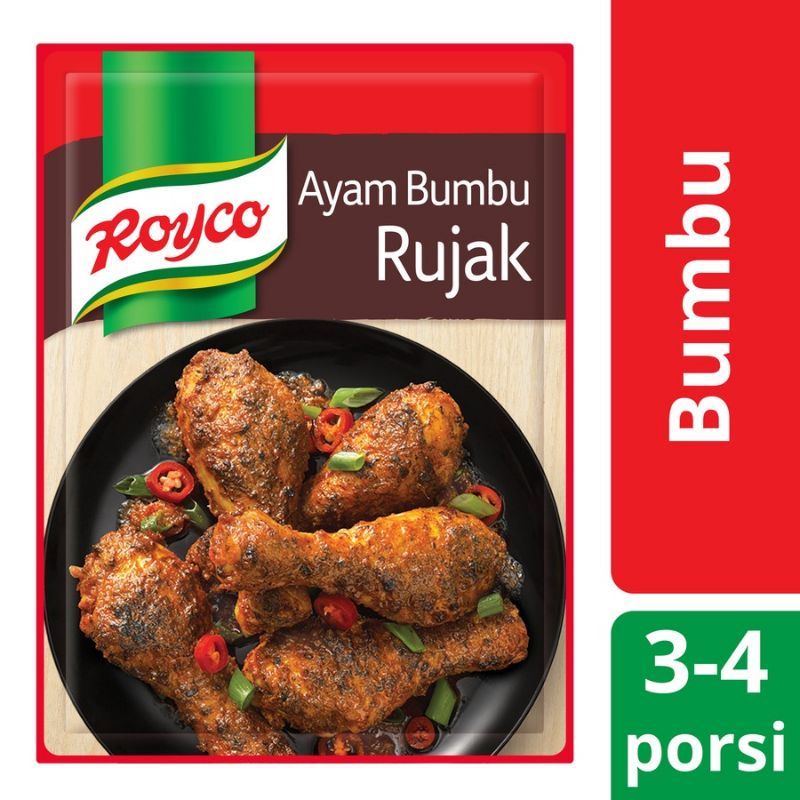 

Royco Ayam Bumbu Rujak 22gr Bumbu Ayam Bakar Goreng Panggang Royco