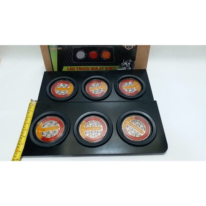 STOP LAMP LAMPU REM LED TRUK TRUCK Stop lamp / lampu belakang truk 3 in 1 LKH171 1 12/24 Volt