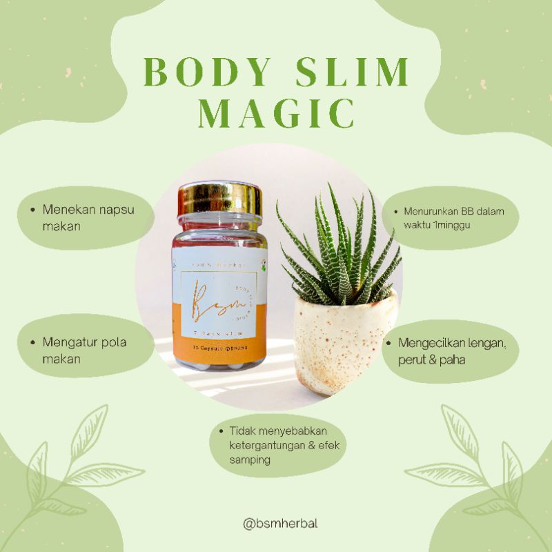 BSM HERBAL BODY SLIM MAGIC HERBAL /OBAT DIET /HERBAL AMPUH /HERBALDIET