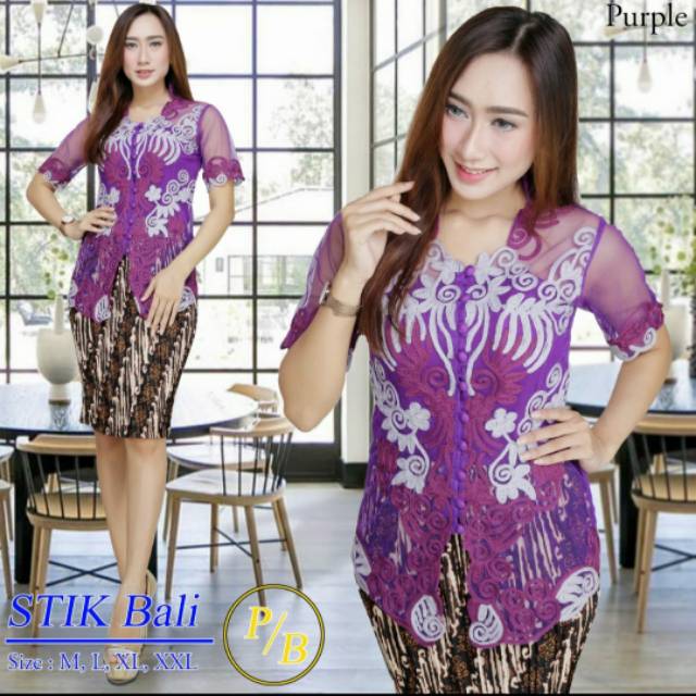 Realpic Stelan Kebaya Bordir Stik Original Butik