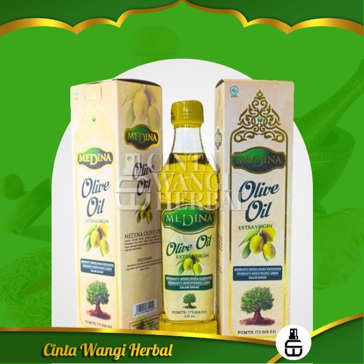 

MINYAK ZAITUN UNTUK DIMINUM IBU HAMIL MEDINA OLIVE OIL Dan Menyusui Asli Cair 325 Ml Untuk Masak Untuk Perawatan Wajah Kulit Dan Rambut BPOM