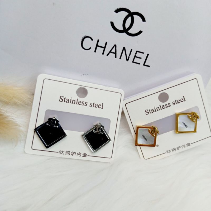 Anting Wanita Titanium Xuping Anti Karat Canel Lapis Emas