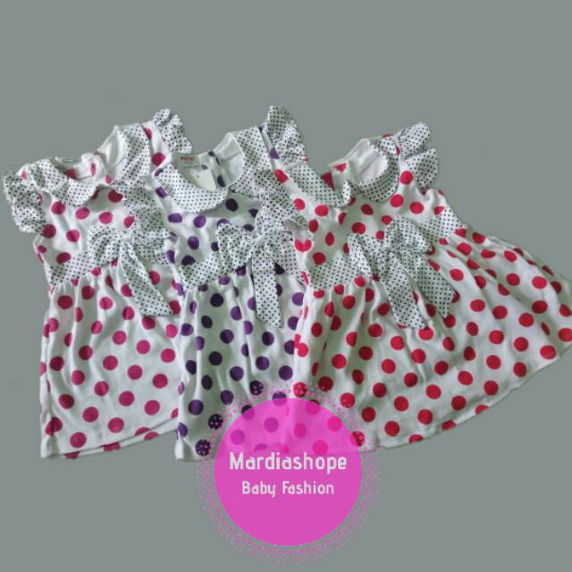 Setelan Baju Bayi Perempuan/Dress Bayi usia 5 Bulan - 2 Tahun[Hofu]