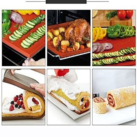 SILICONE CAKE ROLL MAT BAKING PAN ROASTING MATT ALAS BOLU GULUNG SILIKON TATAKAN SWISS KUE SILICON