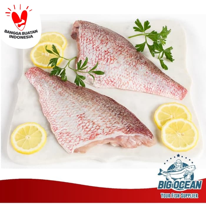 

Fillet Ikan Kakap Merah|Red Snapper Premium @1kg