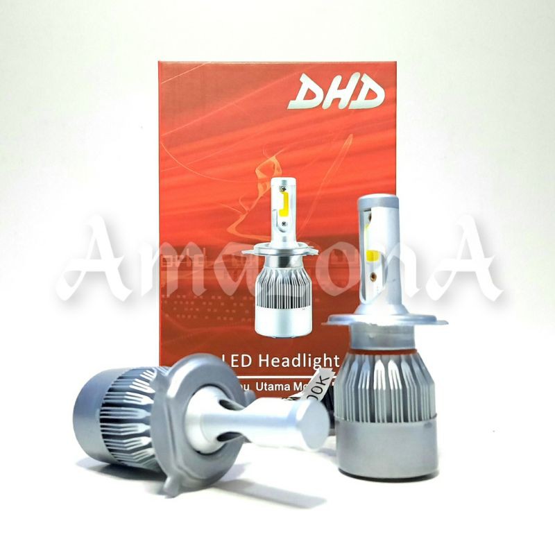 Lampu Mobil Headlight LED H4 - DHD - White 6000K 2pcs