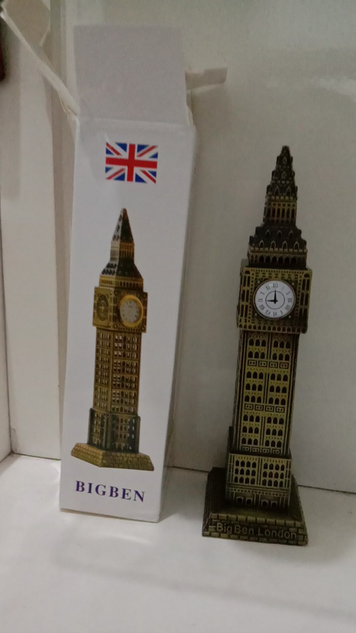 Big Ben London Menara Jam Miniatur Negara Pajangan