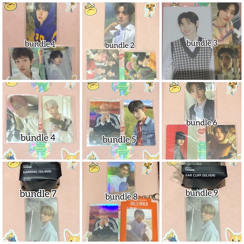 pc heeseung hoodie charybdis, pc heeseung set love essen, pc sunghoon paddlepop charybdis reg, pc su